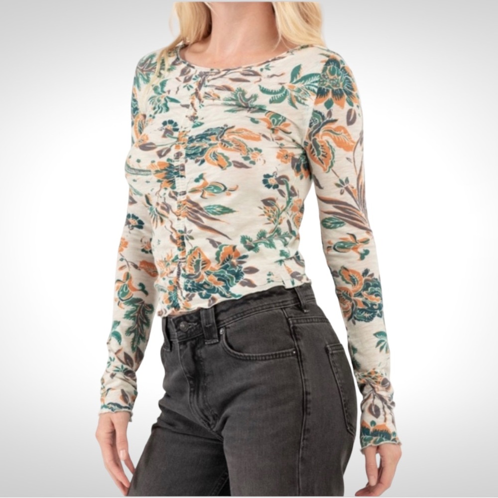 Free People Dreamed of You Long Sleeve Tee NWT - Picture 7 of 13